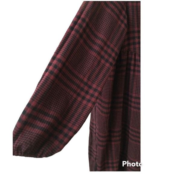 Wild Fable Black and Red Plaid Flannel Dress - Picture 4 of 4
